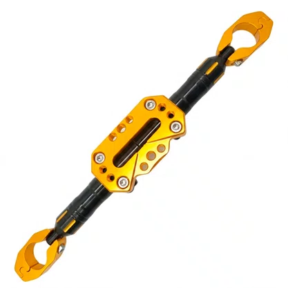 Barra de Guidon Aluminio Amarelo Dourado Modelo Original Rt