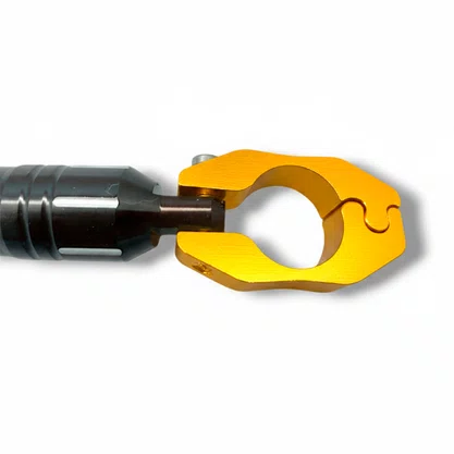 Barra de Guidon Aluminio Amarelo Dourado Modelo Original Rt