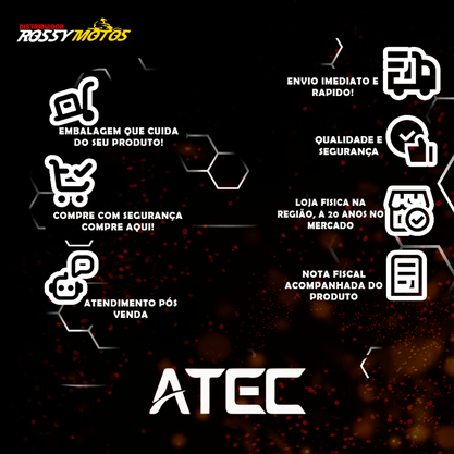 Kit de Embreagem  cg 1983 até /fan 125 08 Atec ( disco,plato,cubo e separador )