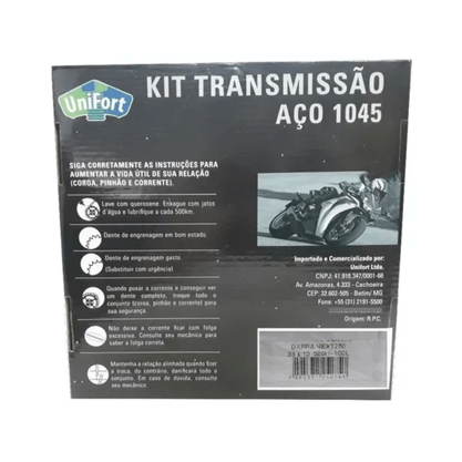 Kit Tração da Dafra Next250 Modelo Original Unifort