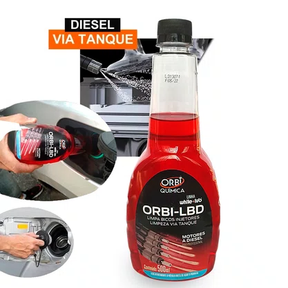 Limpa Bicos Injetores Orbi-lbd Motor a Diesel 500ml Orbi Quimica