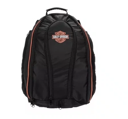 Mochila Harley-davdson Colina - Preta / Laranja