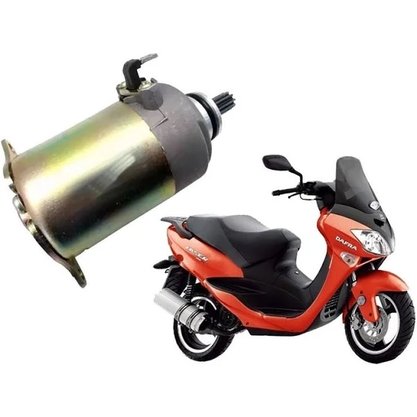 Motor  de Partida completo Dafra Laser 150 Autotec Modelo Original