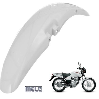 Paralama Dianteiro Titan 125 2000 até Fan 125 2013 Branco Melc
