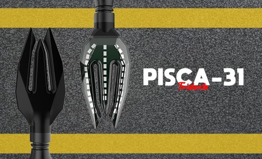 Pisca de Led Tridente 2 Yellow (PAR) Modelo Original Stallion
