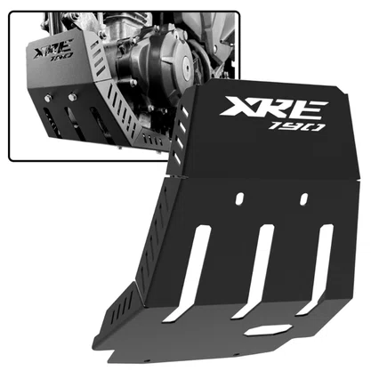 Protetor de Carter da Xre190 Preto Modelo Original Motorcycle