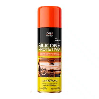 Silicone Spray Orbisil 300ml Aroma Carro Novo Orbi Quimica