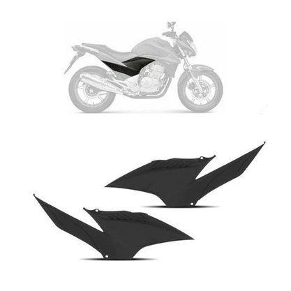 Tampa Lateral da Cb 300 2010 até 2012 Preto Injetado Protork