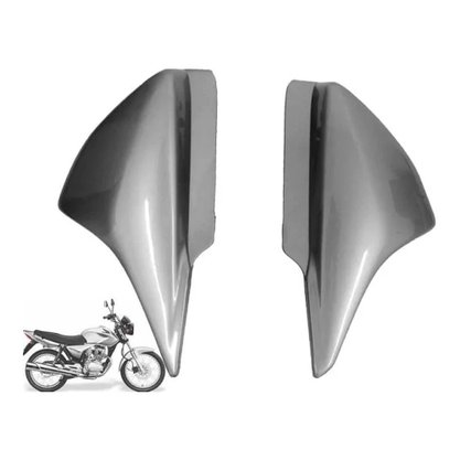 Par de Tampa Lateral Cg Titan 150 2008 Prata Melc Modelo Original