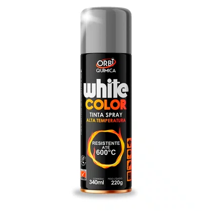 Tinta Spray Aluminio Alta Temperatura 340ml Orbi Quimica