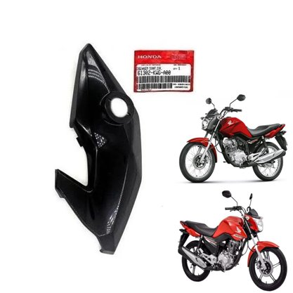 Carenagem Lateral do farol Visor Dianteiro Direito Fan125 2014 Bananinha Preto Honda**