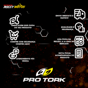 Aba de Tanque da Xre 190 2016 até 2017 Preto Protork Modelo Original