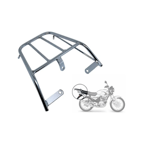 Bagageiro da YBR 125 Modelo Sansao Cromado Protork Modelo Original