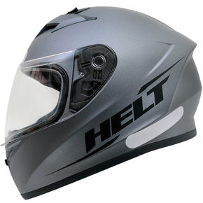 Capacete Street Polar Cinza Fosco Tamanho 62 HELT