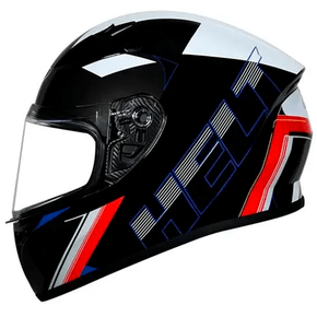 Capacete Polar Race Doom Preto / Branco / Vermelho Tamanho 62 HELT