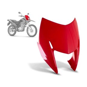 Carenagem  do Farol Nxr Bros  2009 até 2010 Vermelha Melc