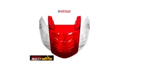 Lente Stop da Biz125 Vermelha Modelo Original Stylu