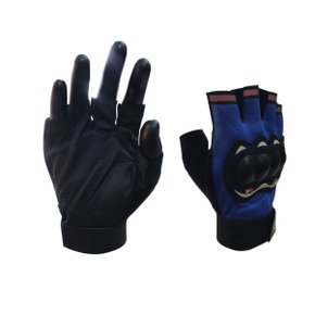 Luva Sport Meio Dedo (GG) Azul c/protetor - MOTRIZ COLINA