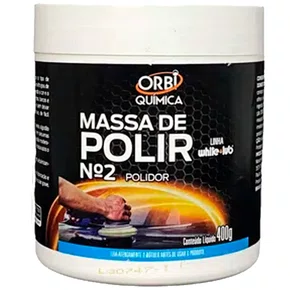 Massa De Polir N°2 Automotivo Polimento 400g Orbi Quimica