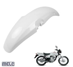 Paralama Dianteiro Titan 125 2000 até Fan 125 2013 Branco Melc