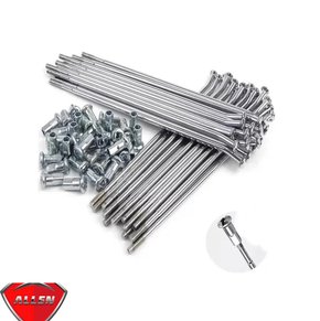 Jogo de Raio Dianteiro NX 400 Falcon 4milimetros Cromado Allen