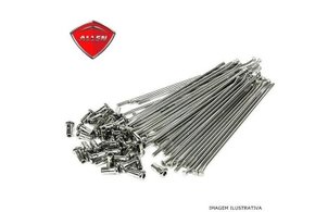 Jogo de Raios Para Roda Traseira da Nx 400 Falcon 4mm Cromado ALLEN