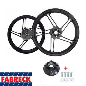 Par de Rodao Cg Titan 150 5 Paletas F/Disco Modelo Titan 2014 Preto Fabreck