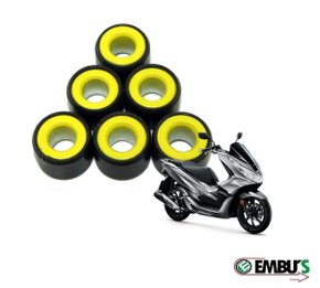 Rolete Contra Peso Pcx 150 6 Peças Embus Modelo Original