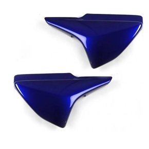 Par de Tampa Lateral  Cg Titan 150 2004 até 2005 Azul Melc