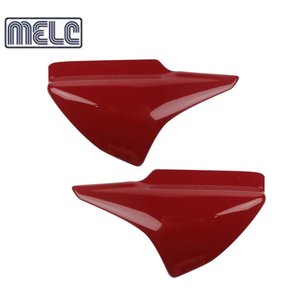 Par de Tampa Lateral Cg Titan 150 2006 até 2008 Vermelho Melc