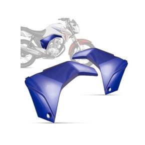 Tampa Lateral da Cg 150 Ex 2014 Azul Perolizado Protork Modelo Original
