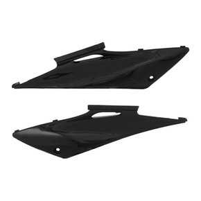 Par de Tampa Lateral Nxr Bros  2009 até 2013 Preto Melc Modelo Original
