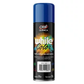 Tinta Spray de Uso Geral Azul Secagem Rapida 340ml 190g Orbi Quimica