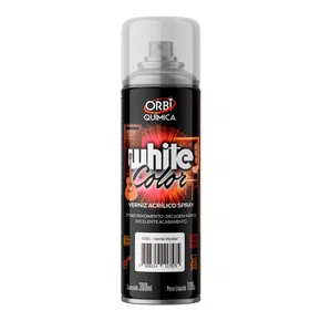Tinta Spray Verniz Incolor Acrílico 300ml 190g Orbi Quimica