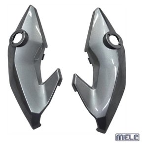 Carengam Lateral do Farol Visor Dianteiro / Bananinha Fan160 2020 Prata Metalico Melc