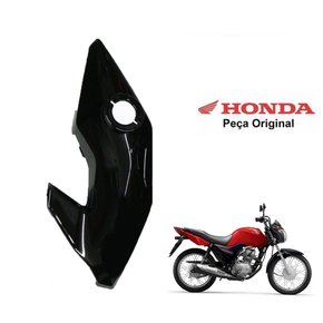 Carenagem Lateral do farol Visor Dianteiro Direito Fan125 2014 Bananinha Preto Honda**