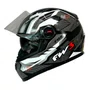 Capacete Gtx Fox Com óculos Grafite Brilhante Tamanho 56 Fw3