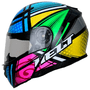 Capacete Hippo Glass Fusion Com Oculos Colorido Tamanho 60 HELT