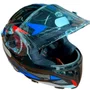 Capacete Infantil Modelo Adventure Tamanho 54 Preto com Azul EBF