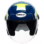 Capacete New City Aberto Com Oculos Verde / Azul Tamanho 62 HELT