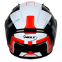 Capacete Polar Race Doom Preto / Branco / Vermelho Tamanho 62 HELT