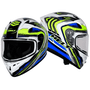 Capacete Polar Race Drive Azul / Amarelo Tamanho 60 HELT