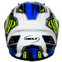Capacete Polar Race Drive Azul / Amarelo Tamanho 60 HELT