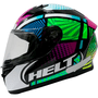 Capacete Street Polar Race Flat Colorido Tamanho 62 HELT