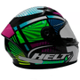 Capacete Street Polar Race Flat Colorido Tamanho 62 HELT