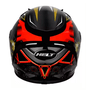 Capacete Polar Race Ranger Preto / Vermelho e Dourado Tamanho 62 HELT