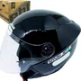 Capacete Spark Jet Solid Tamanho 58 Preto Modelo Aberto EBF