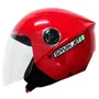 Capacete Spark Jet Solid Tamanho 58 Vermelho Modelo Aberto EBF
